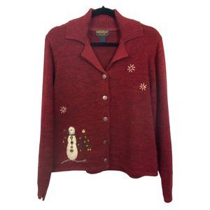 WOOLRICH Sweater Christmas Holiday Red Size Medium